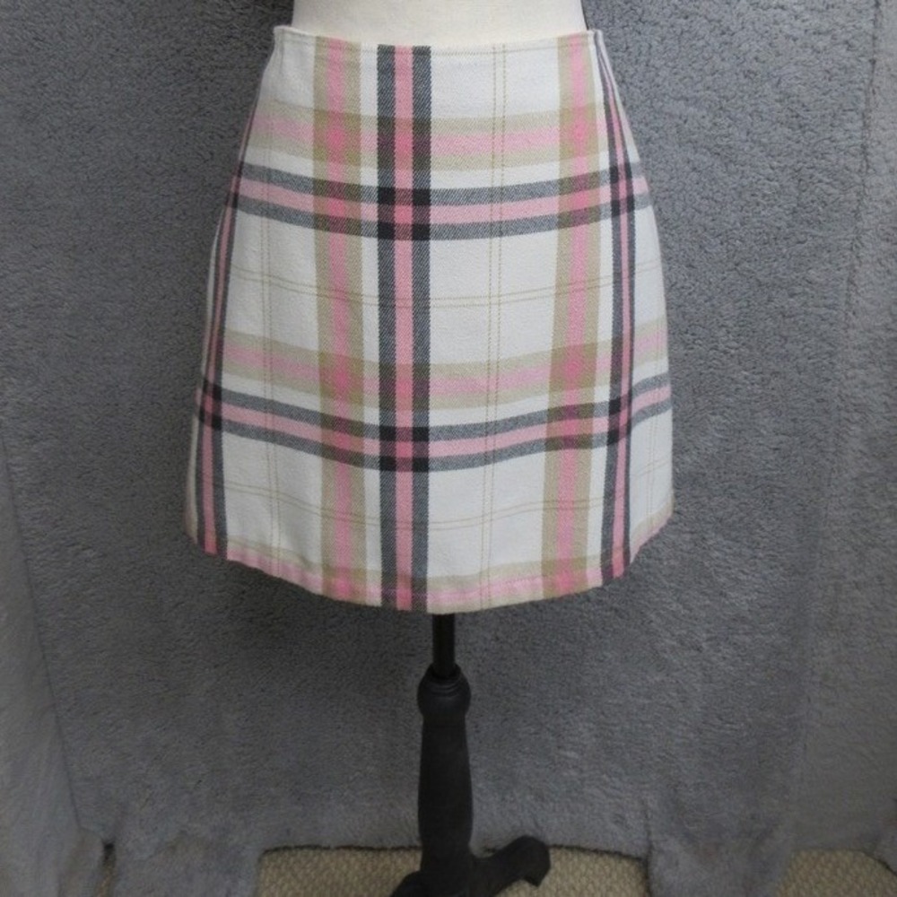 Blue Rain Plaid Mini Skirt Women S Pink Preppy Academia Y2K Retro Schoolgirl